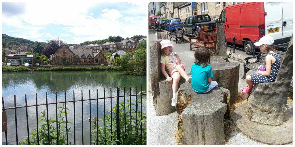 Enjoying the local village!